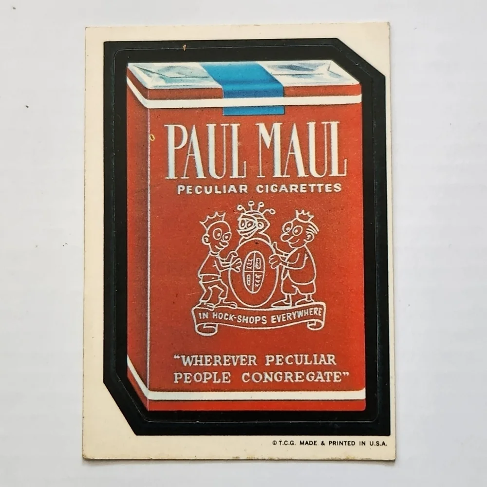 ✨VINTAGE 1973 Topps Wacky Packages Series 1 PAUL MAUL Sticker Short Print Rare